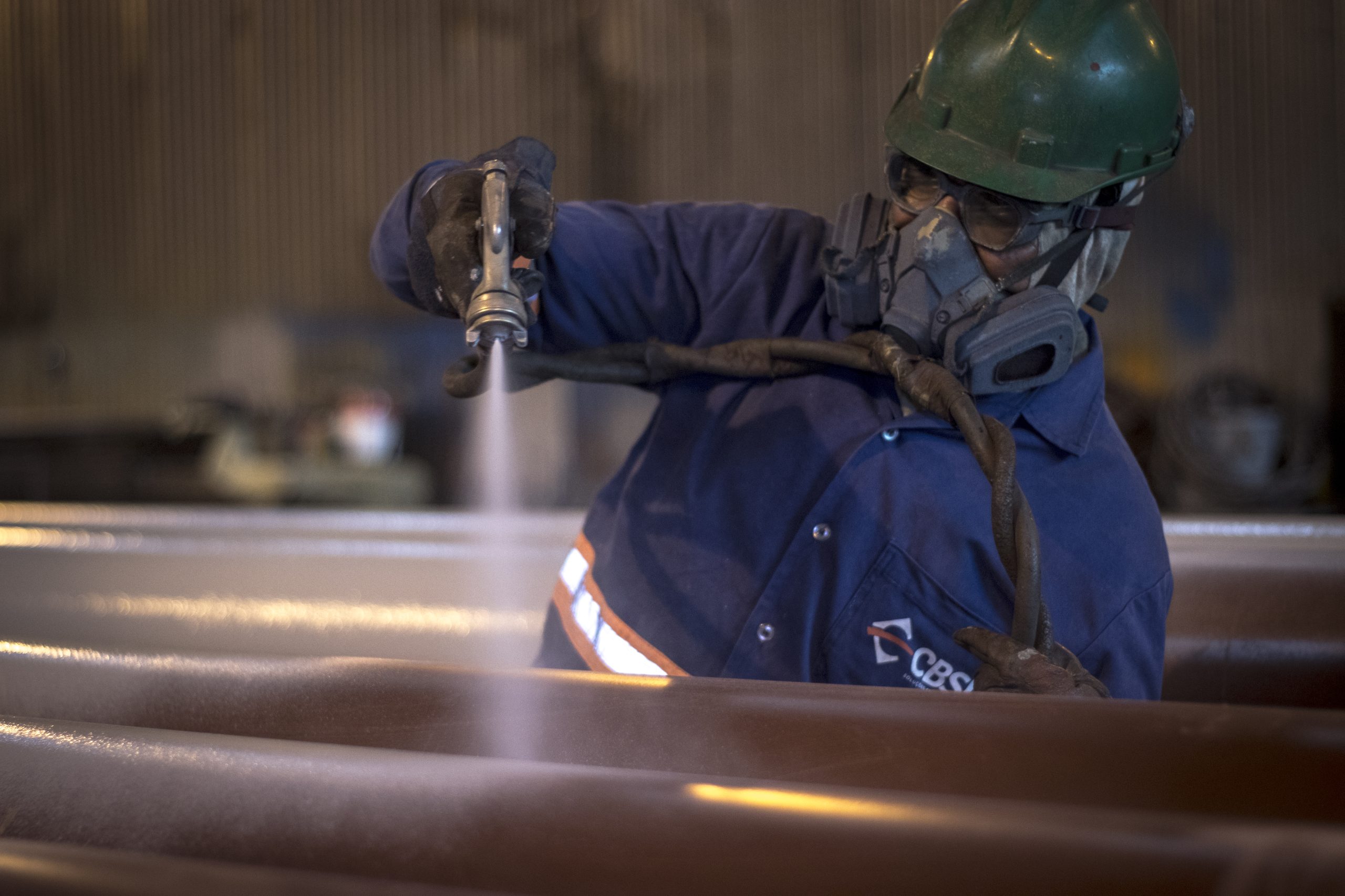 Jateamento e pintura industrial